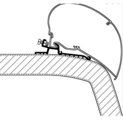 Thule Adapter Hymer SX, Länge 5,5 M