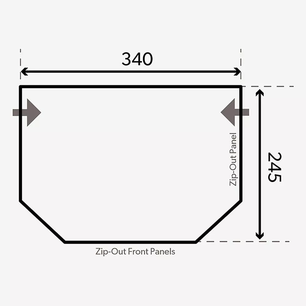 Aufblasbares Vorzelt Dometic Pop Air Pro 340 Für Eriba / Trigano - Image 4