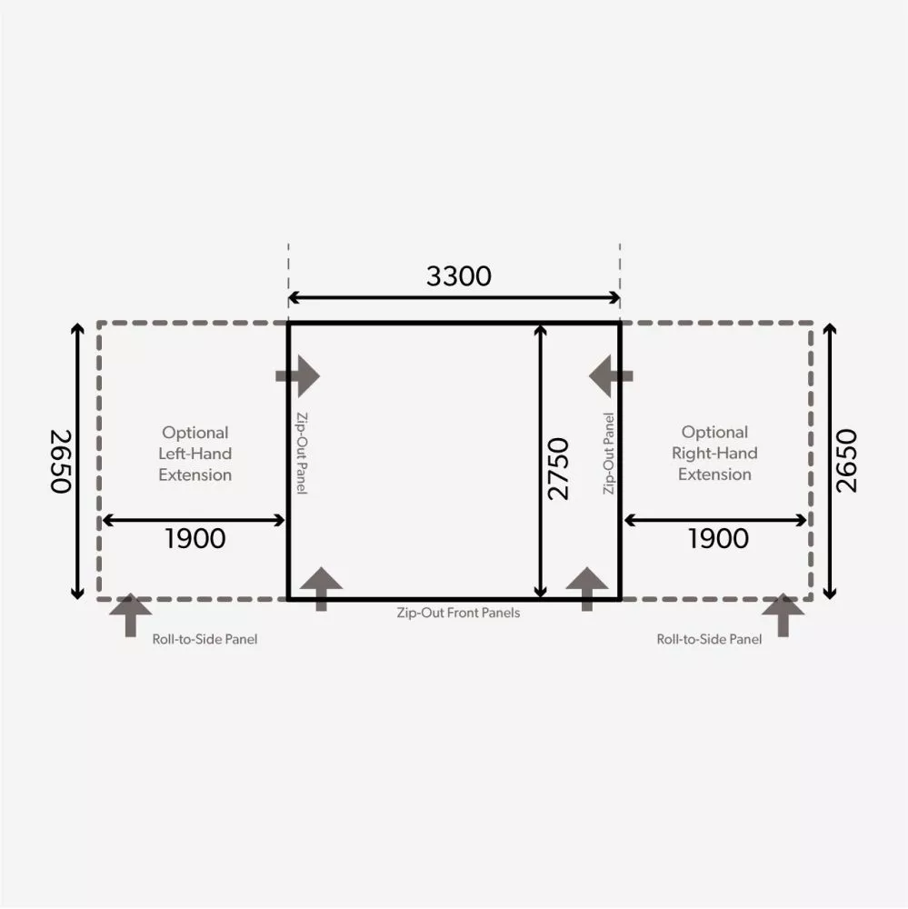 Aufblasbares Vorzelt Dometic Club Air Pro 330 S - Image 9