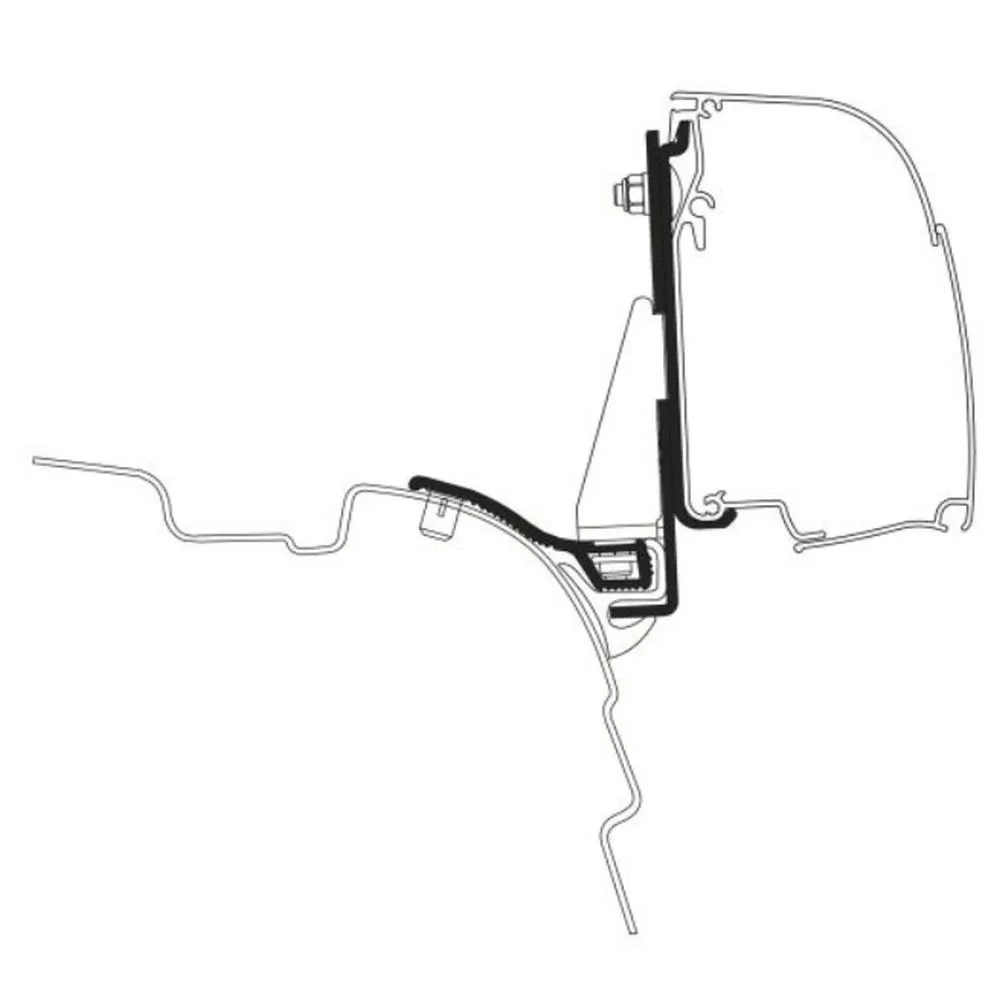 Thule 4200 Markisen-Adapter VW T5 / T6 Langer Radstand Mit Reimo Multi Rail