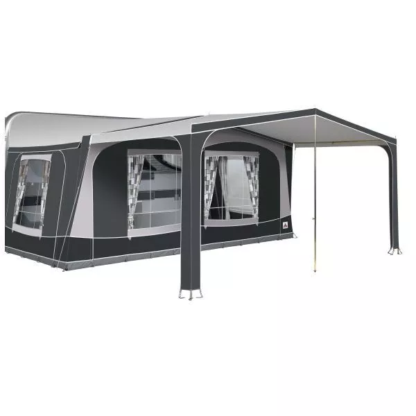 Vorzelt-Sonnendach Dorema Palma, Grösse 14, Anthrazit / Grau