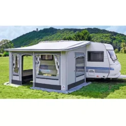 Ganzjahres-Vorzelt Hahn Zelte Wien, Linkseinzug